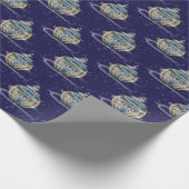 Shimmery Ornament Geschenkpapier (Ecke)