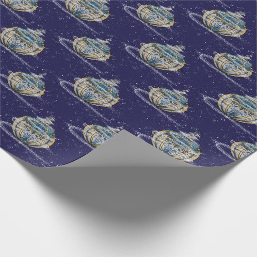 Shimmery Ornament Geschenkpapier (Ecke)