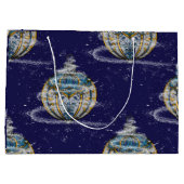 Shimmery Ornament Große Geschenktüte (Rückseite)