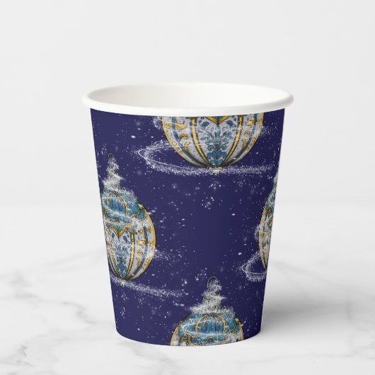 Shimmery Ornament Pappbecher (Rückseite)