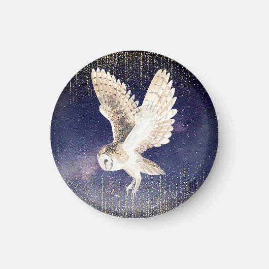 Shimmery Owl Magnet (Vorne)