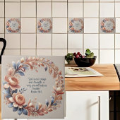 Shimmery Peach und Blue Pastel Fliese