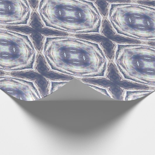 Shimmery, Purple, Dandelion Mandala Geschenkpapier (Ecke)