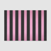 Shimmery rosa und schwarze Streifen Seidenpapier (Vorderseite)