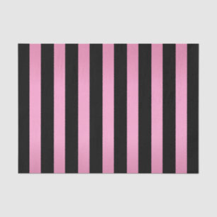 Shimmery rosa und schwarze Streifen Seidenpapier