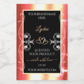 Shimmery Rose Gold Produktkennzeichnungen Diamonds Lebensmitteletikett (Einzelnes Label)