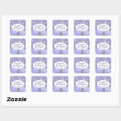 Shimmery Silver Tree of Life Bat Mitzvah Sticker (Blatt)