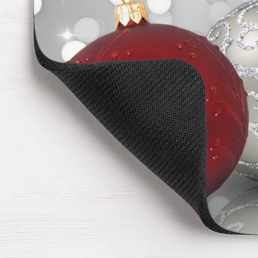Shimmery Weihnachtsverzierungen - Mousepad (Ecke)