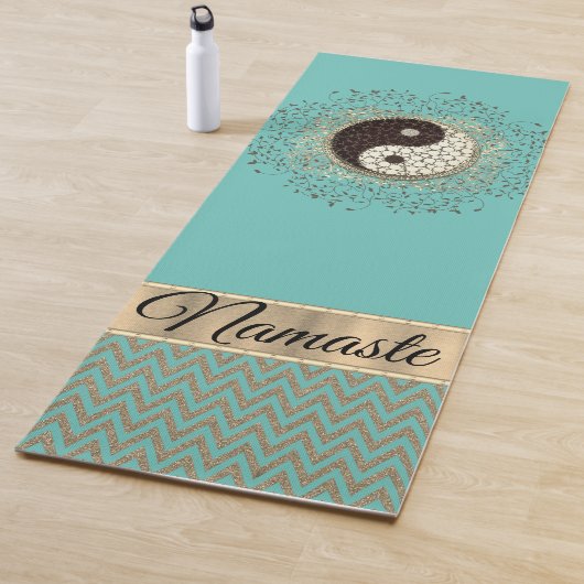 Shimmery Yin Yang Zickzack Yogamatte (Beispiel)