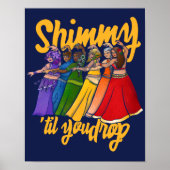 Shimmy Bly Dancer Art Bly Tanztroupe Poster (Vorne)