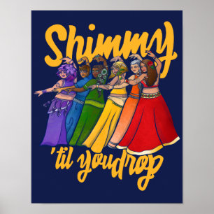 Shimmy Bly Dancer Art Bly Tanztroupe Poster