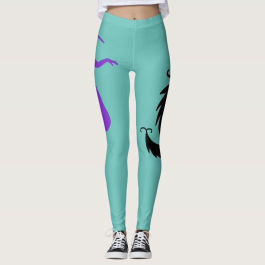 Shimmy Siren Dragons Leggings Aquamarin (Vorderseite)