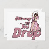 Shimmy til you Drop Bly Tancer Postkarte (Vorne/Hinten)