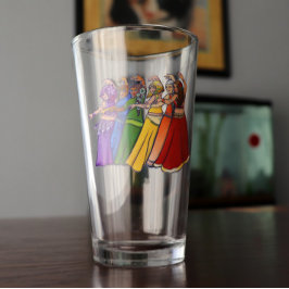 Shimmy til you drop Rainbow Bly Dancer Art Bly Glas