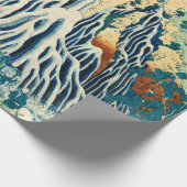 Shimotsuke Kurokami-Yama Kirifuri no Taki Japanisc Geschenkpapier (Ecke)