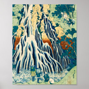 Shimotsuke Kurokami-Yama Kirifuri no Taki Japanisc Poster