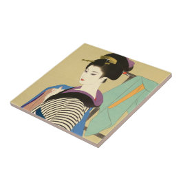 Shimura Tatsumi zwei Themen der japanischen Frauen Fliese