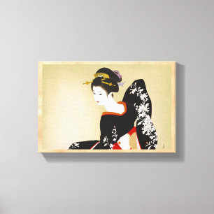 Shimura Tatsumi zwei Themen der japanischen Frauen Leinwanddruck