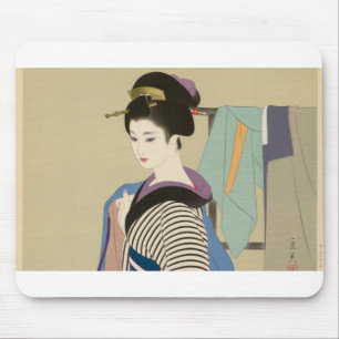 Shimura Tatsumi Zwei Themen japanische Frauen Mousepad
