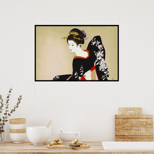 Shimura Tatsumi Zwei Themen japanische Frauen Poster (Küche)