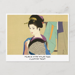Shimura Tatsumi Zwei Themen japanische Frauen Postkarte