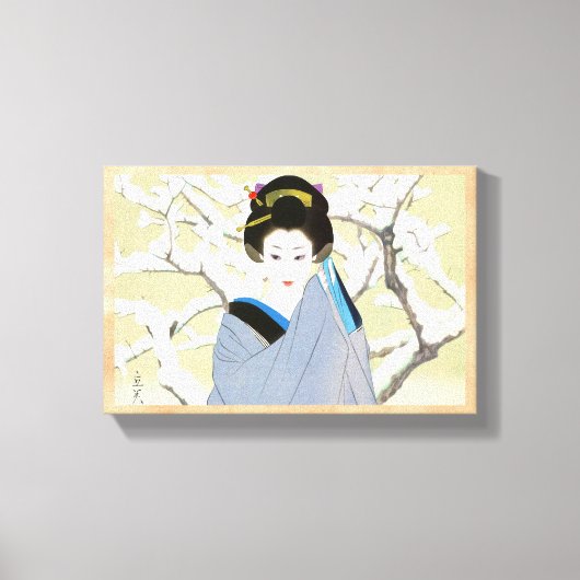 Shimura Tatsumi zwei Themen japanische Frauen Schn Leinwanddruck (Vorderseite)