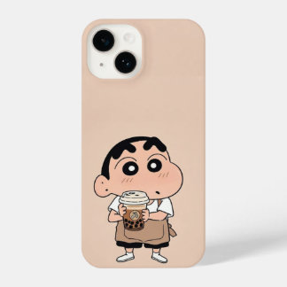 Shin-chan Barista Bubble Tea iPhone Case 14 Hülle