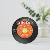 Shin Dig Retro Party Einladungen (Stehend Vorderseite)
