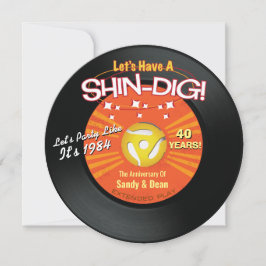 Shin Dig Retro Party Einladungen