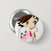 Shin Hye Bongji Chibi G1 Button (Vorne & Hinten)