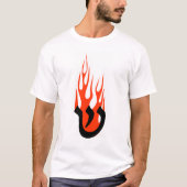 Shin mit Flammen T-Shirt (Vorderseite)