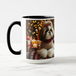 Shin Tzu Pair Weihnachtsfeiertag Kaffee Tasse Cup