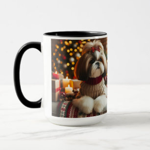 Shin Tzu Pair Weihnachtsfeiertag Kaffee Tasse Cup