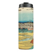 Shinagawa, Japan: Vintage Holzblock-Printwerbung Thermosbecher (Vorderseite)