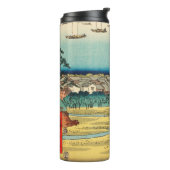 Shinagawa, Japan: Vintage Holzblock-Printwerbung Thermosbecher (Nach links gedreht)