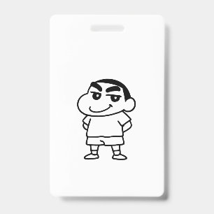 Shinchan Schwarz und Weiß Ausweis