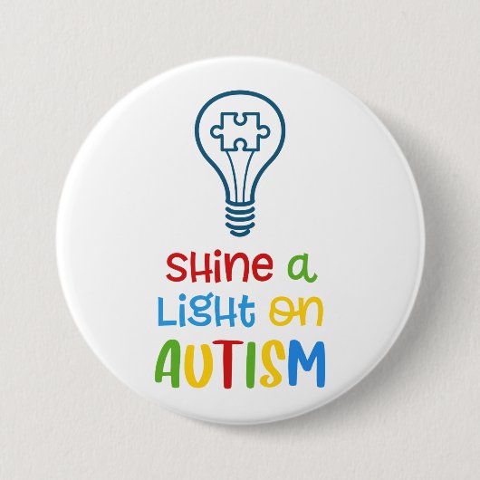 Shine a light on Autismus button (Vorderseite)