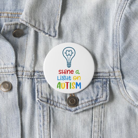 Shine a light on Autismus button (Beispiel)