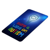 Shine a Light on Autismus Magnet (Linke Seite)