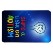 Shine a Light on Autismus Magnet (Horizontal)