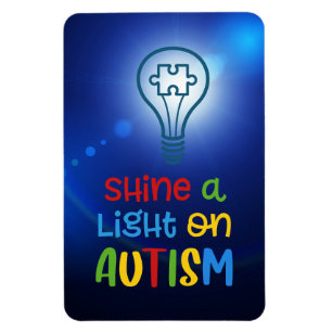 Shine a Light on Autismus Magnet
