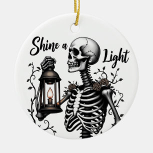 Shine a Light Skeleton Ornament