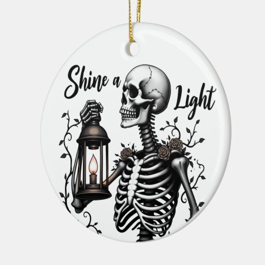 Shine a Light Skeleton Ornament (Links)