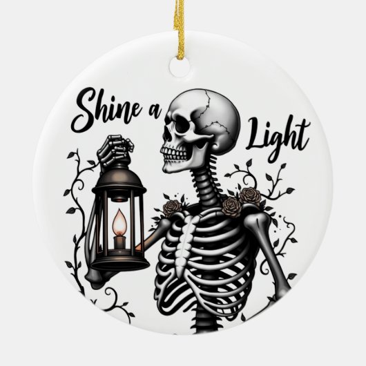Shine a Light Skeleton Ornament (Hinten)