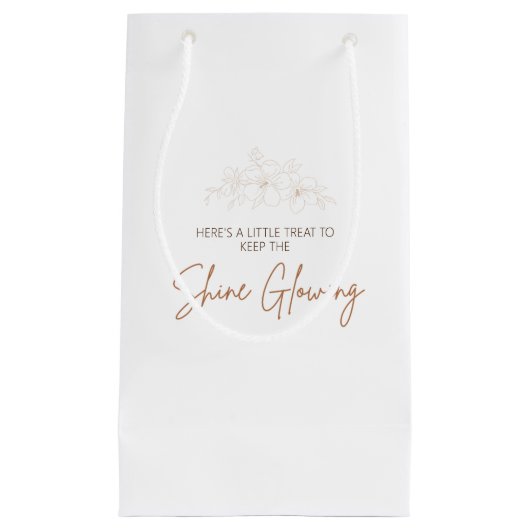 Shine and Unwind Wellness-Center Day Party Geschen Kleine Geschenktüte (Vorderseite)