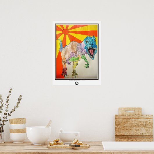 Shine-asaurus Poster (Küche)