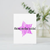 Shine auf der Innenseite Postkarte (Stehend Vorderseite)