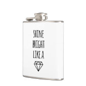 Shine blickt wie ein Diamant Flachmann (Links)