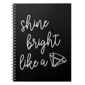 Shine blickt wie ein Diamant Notizblock (Vorderseite)