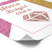 Shine blickt wie ein Diamant Poster (Ecke)